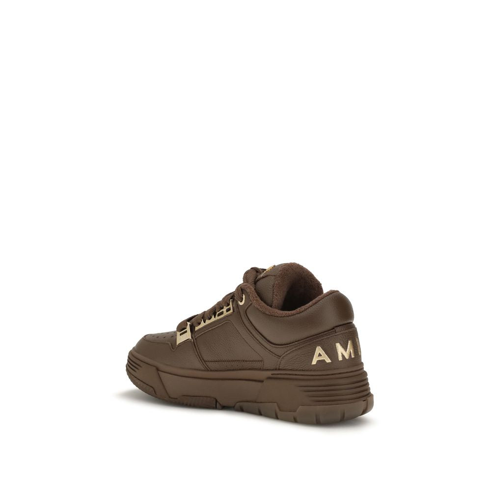 Brown Calf Leather Bos Taurus Chunky Sneakers