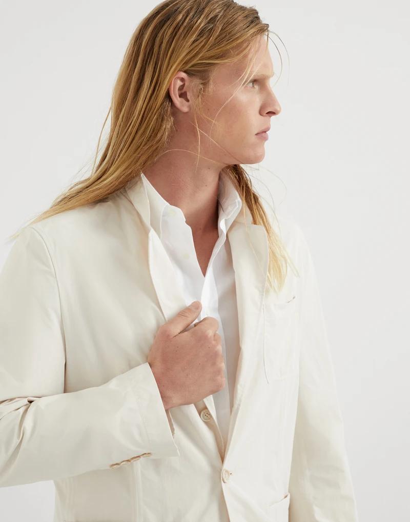 Bicolor Polyester Blazer
