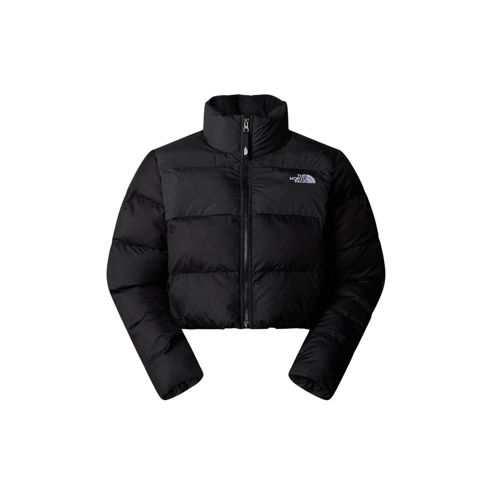 Black Polyester Full-Length Jacket