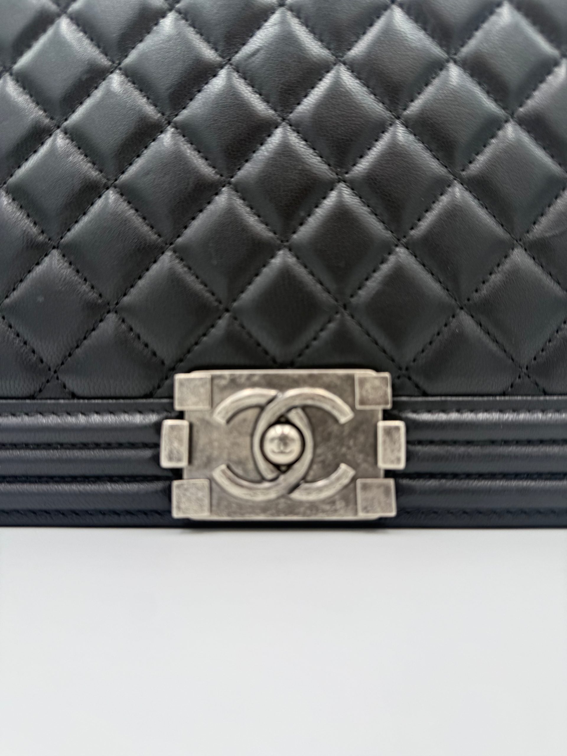 Bicolor Leather Handbag