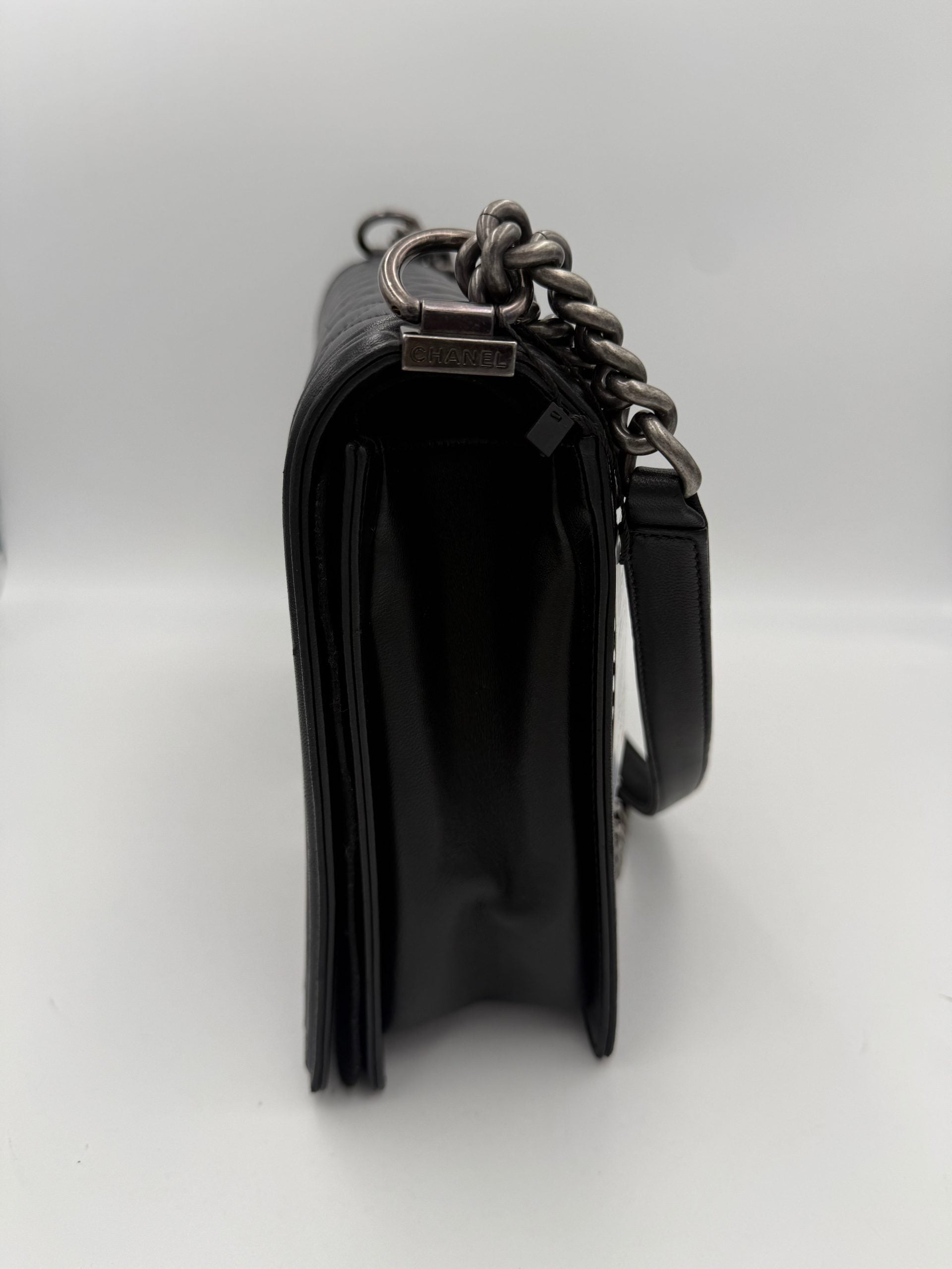 Bicolor Leather Handbag