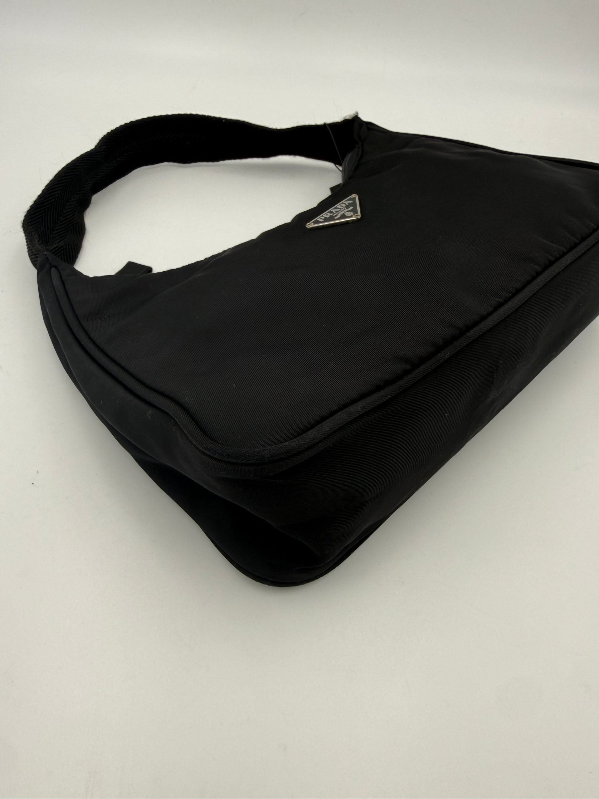 Bicolor Nylon Handbag