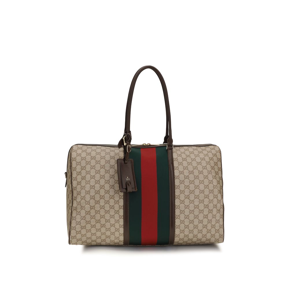 Beige Fabric Shoulder Bag