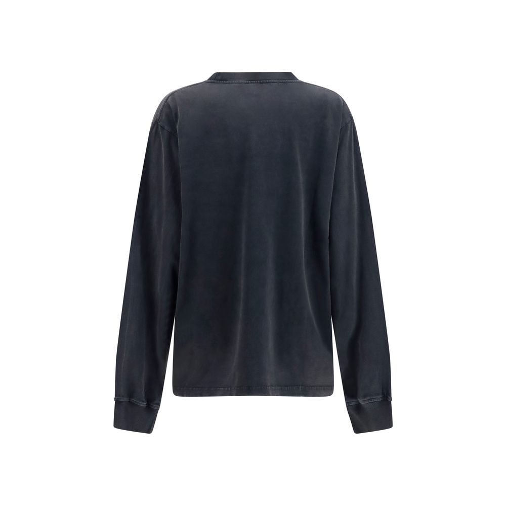 Black Cotton Sweatshirt