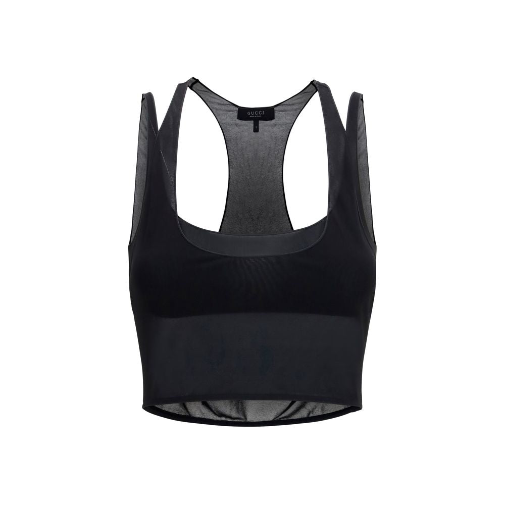 Black Viscose Bra