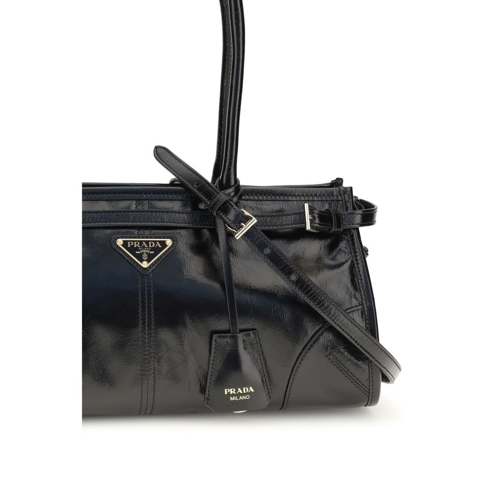 Black Calf Leather Bos Taurus Handbag