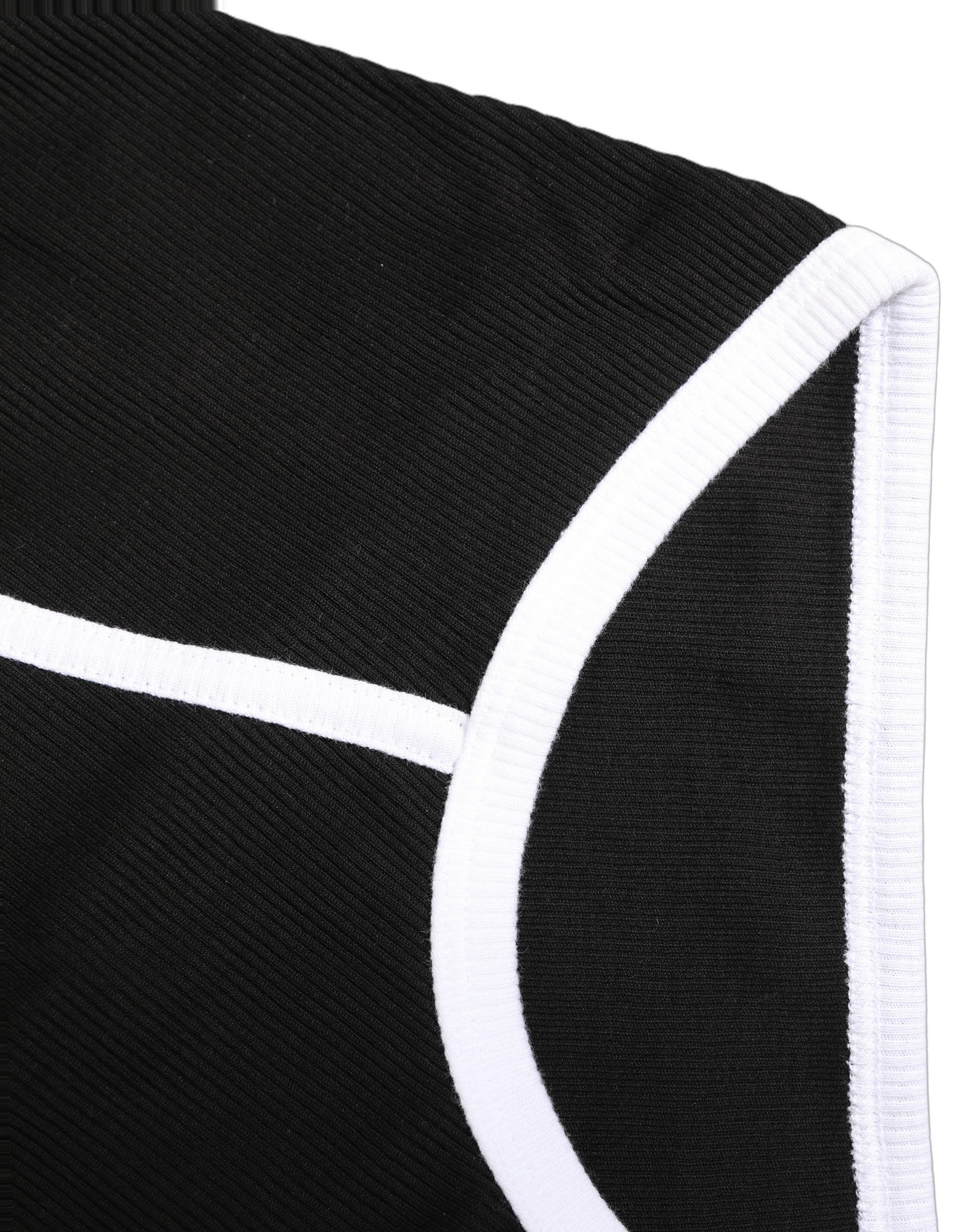 Black White Logo Waistband Coulotte Panty Underwear