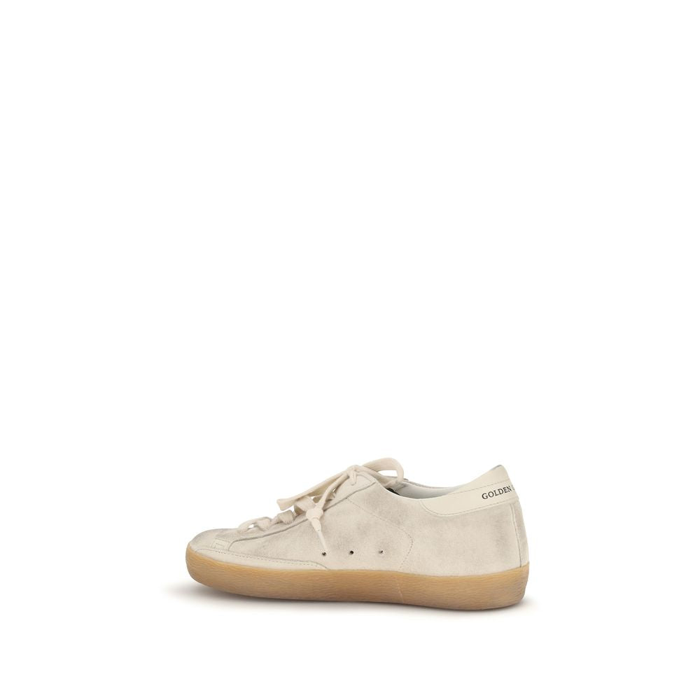Beige Calf Leather Bos Taurus Sneakers