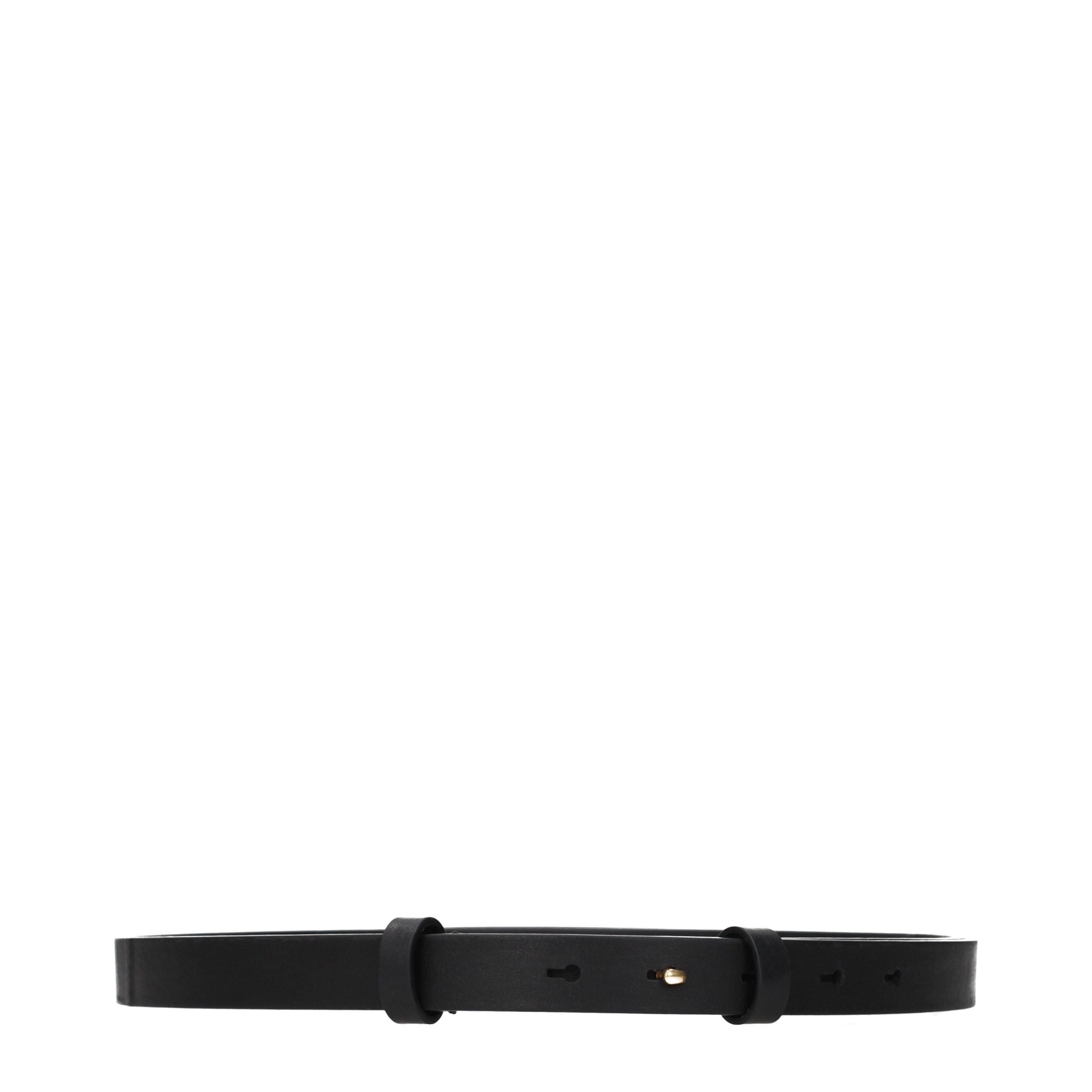 Black Leather Regular Belt