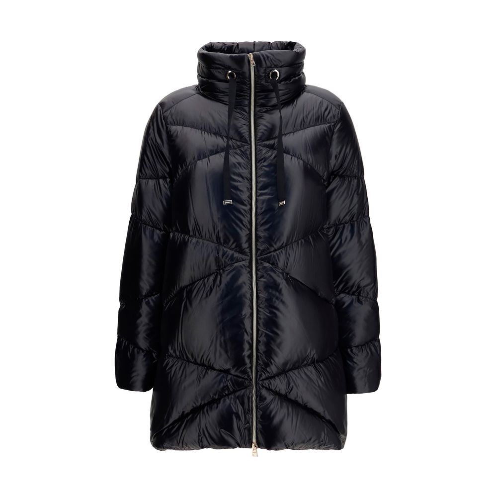 Black Goose Down Full-Length Jacket