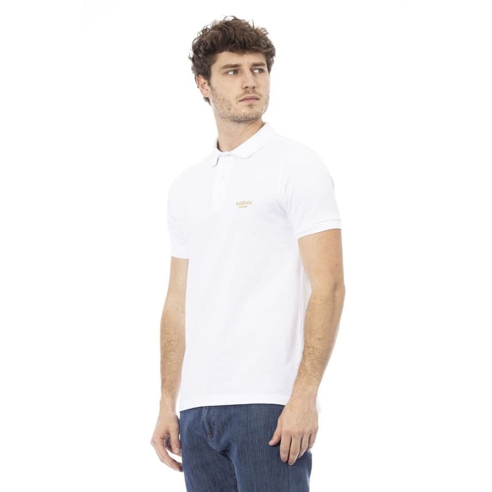 White Cotton Polo Shirt