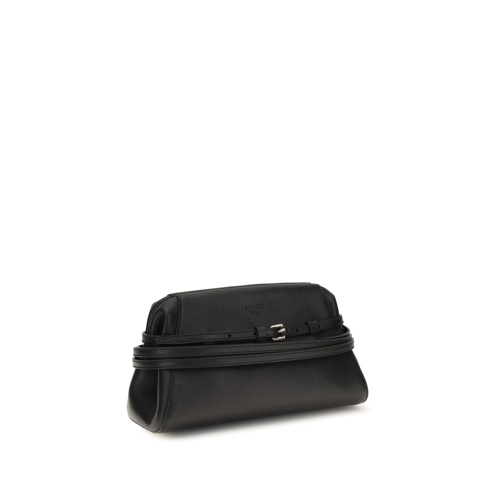 Black Goatskin Shoulder Bag