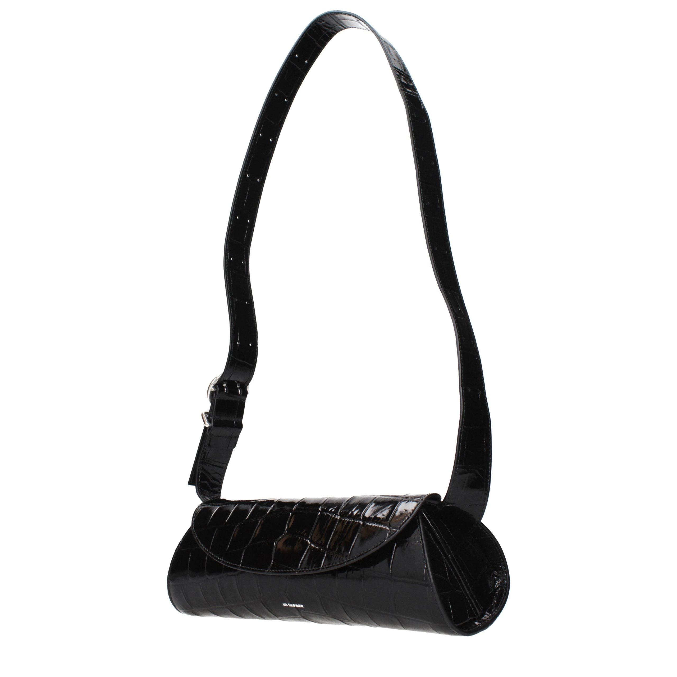 Black Leather Crossbody Bag