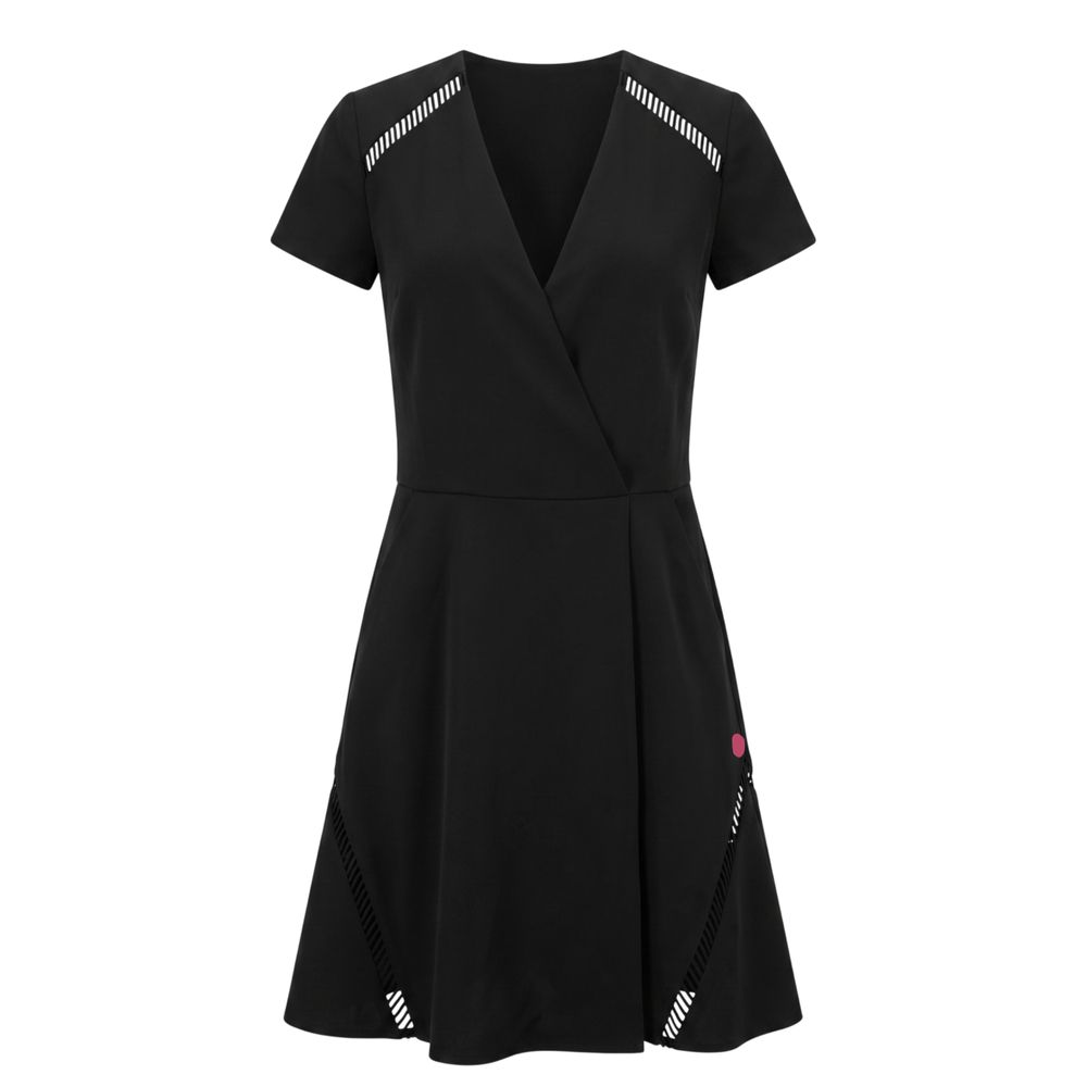 Black Polyester Women's Dress
