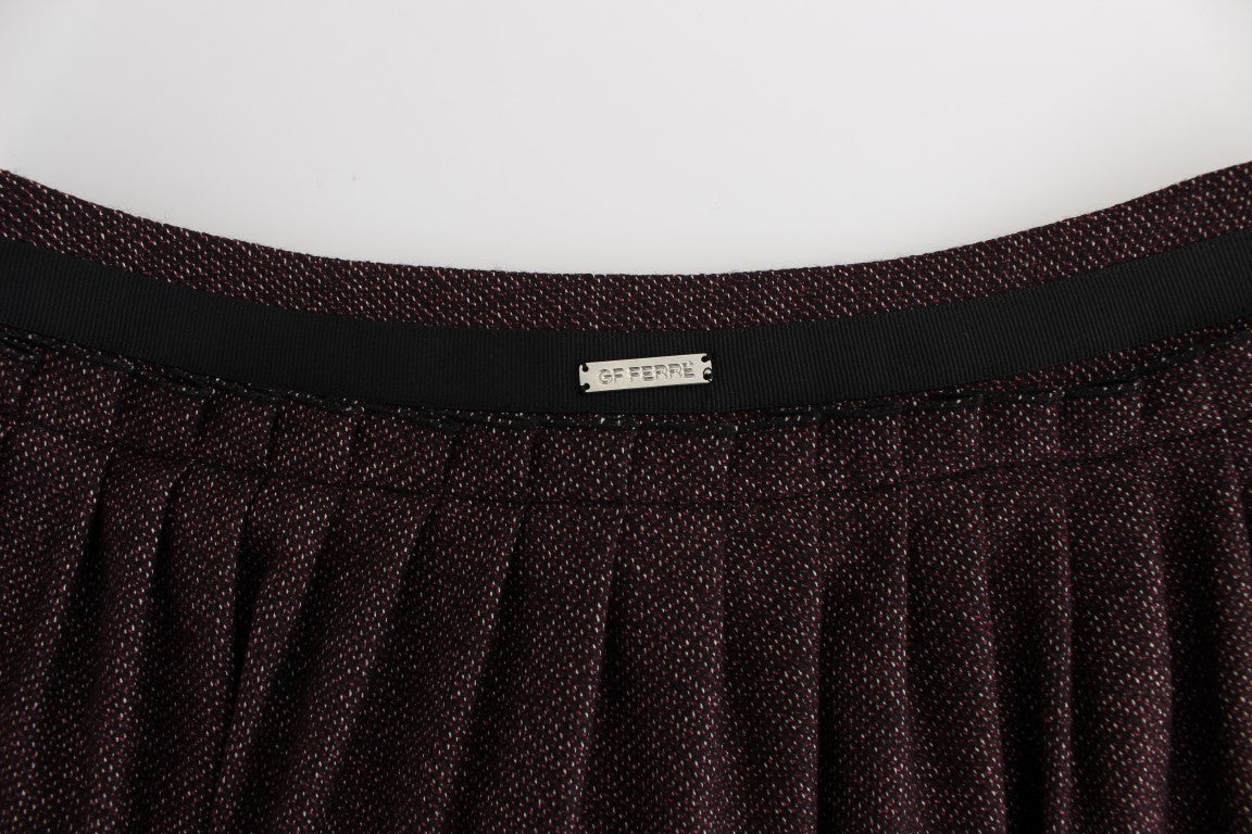 Purple Short Flannel Skirt