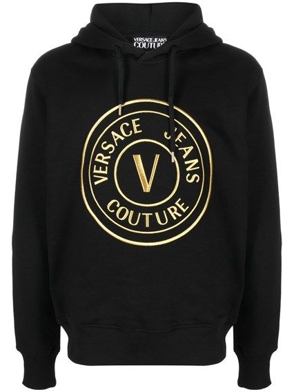 Hanorac cu glugă Versace Jeans Chic negru