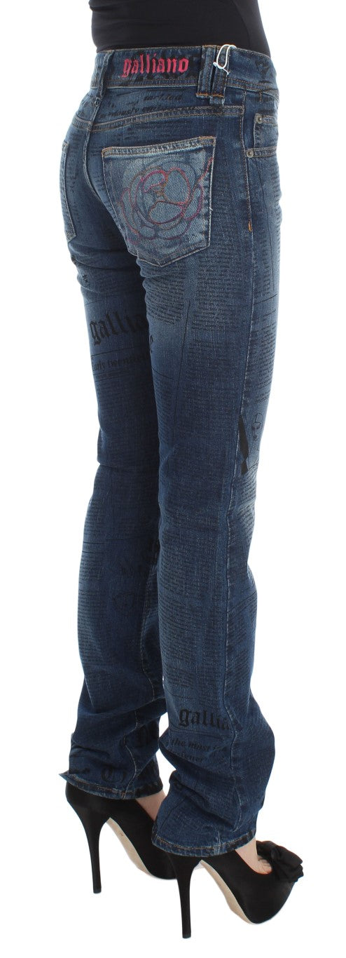 Blugi eleganți John Galliano Slim Bootcut