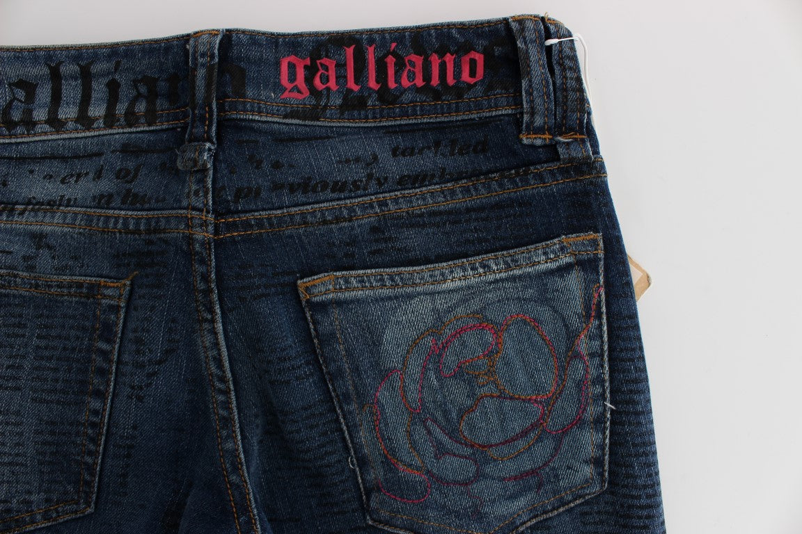 Blugi eleganți John Galliano Slim Bootcut