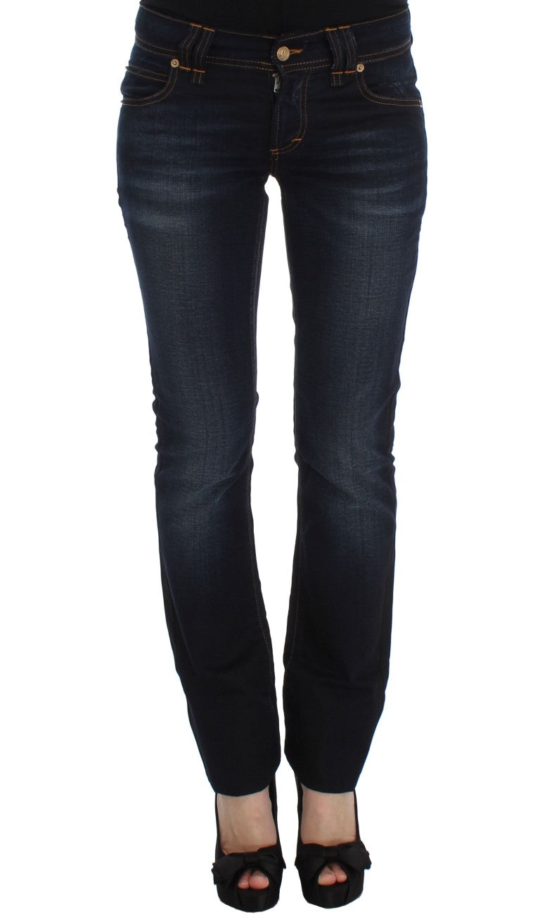 Blugi eleganți John Galliano Slim Fit de designer