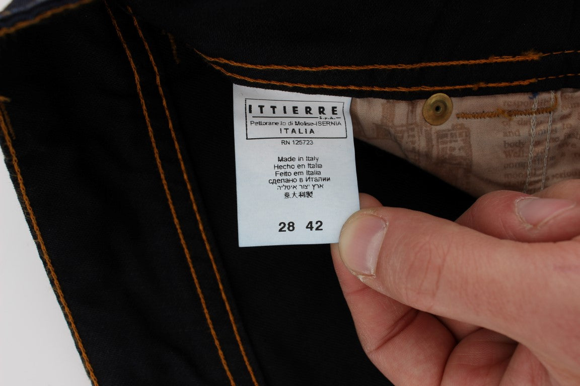 Blugi eleganți John Galliano Slim Fit de designer
