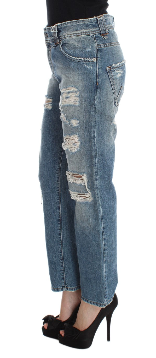 Blugi John Galliano Chic Boyfriend Blue Wash