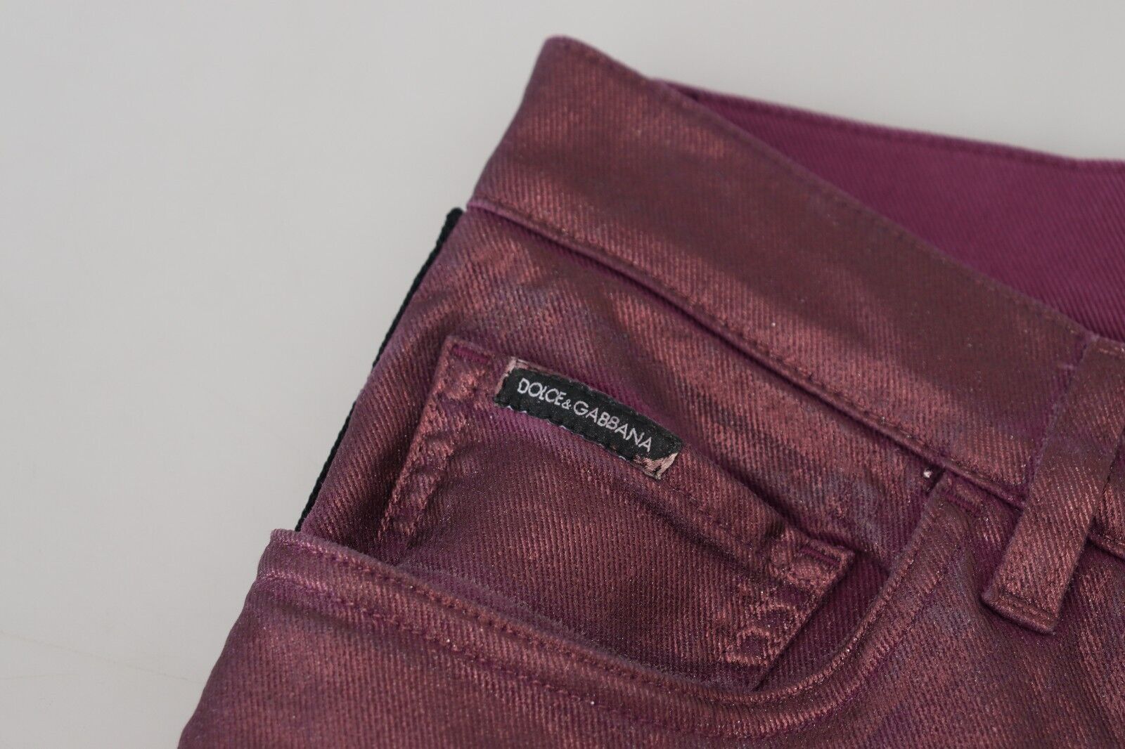 Magenta Cotton Men Casual Harness Denim Jeans