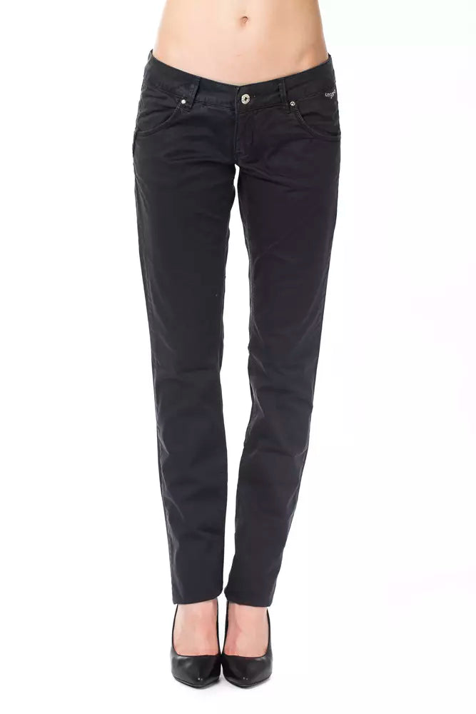 Blue Cotton Women's Regular Fit Pant