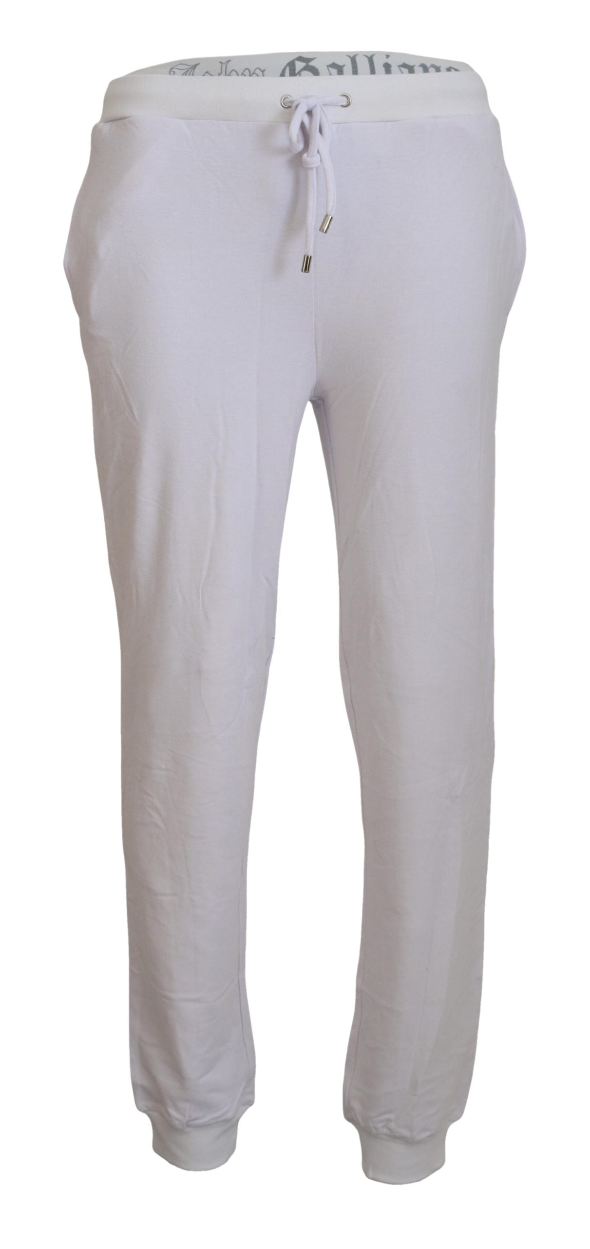 Pantaloni jogger albi chic John Galliano - Eleganță casuală