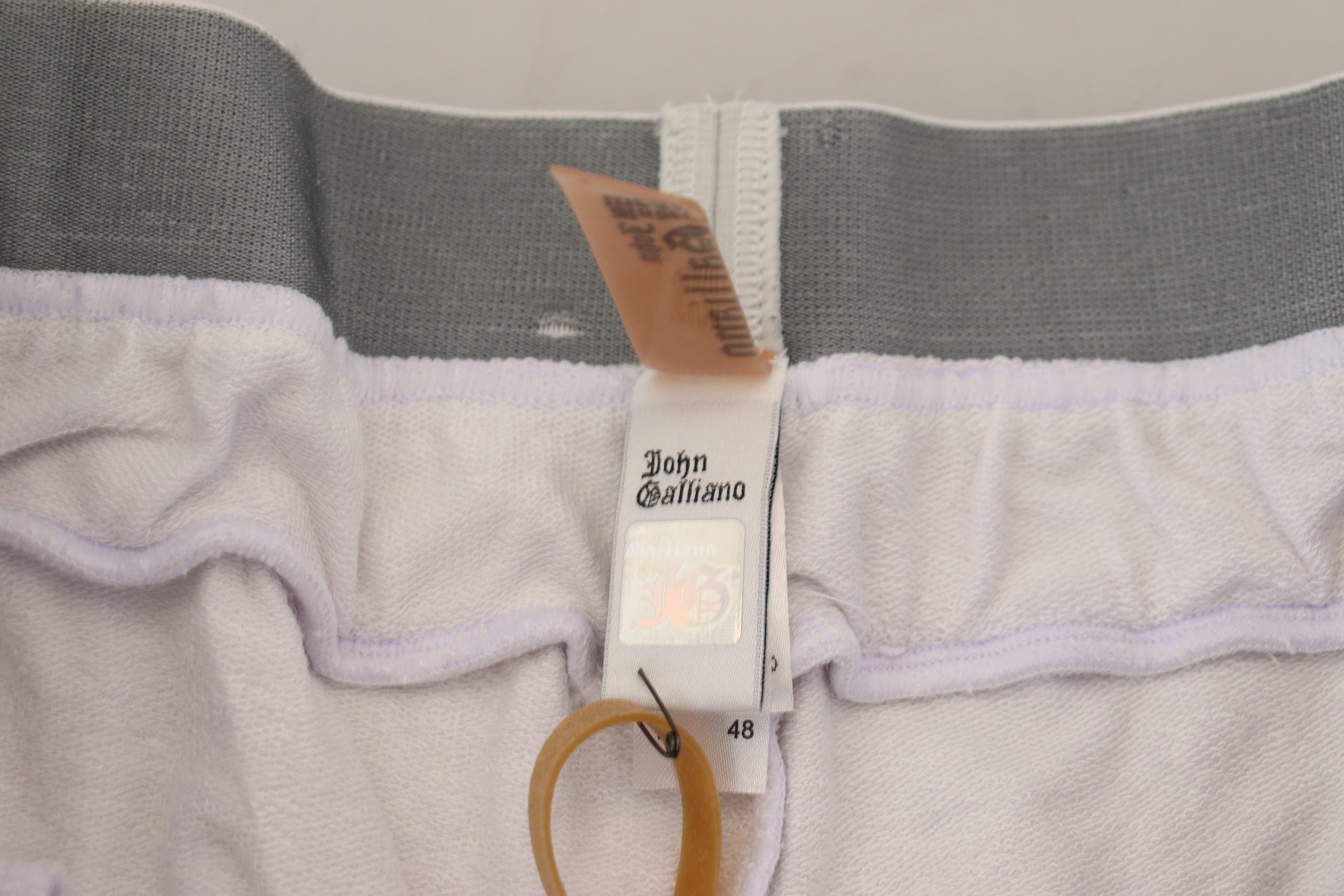 Pantaloni jogger albi chic John Galliano - Eleganță casuală
