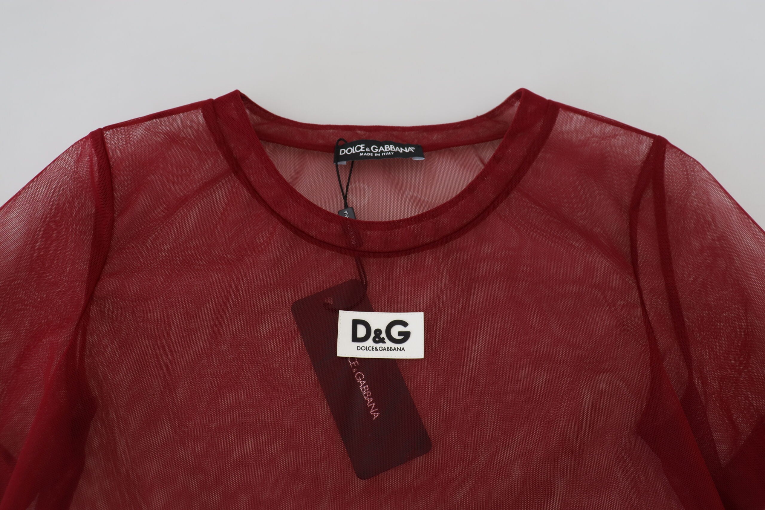 Maroon Nylon Two Layer Shift Mini Dress
