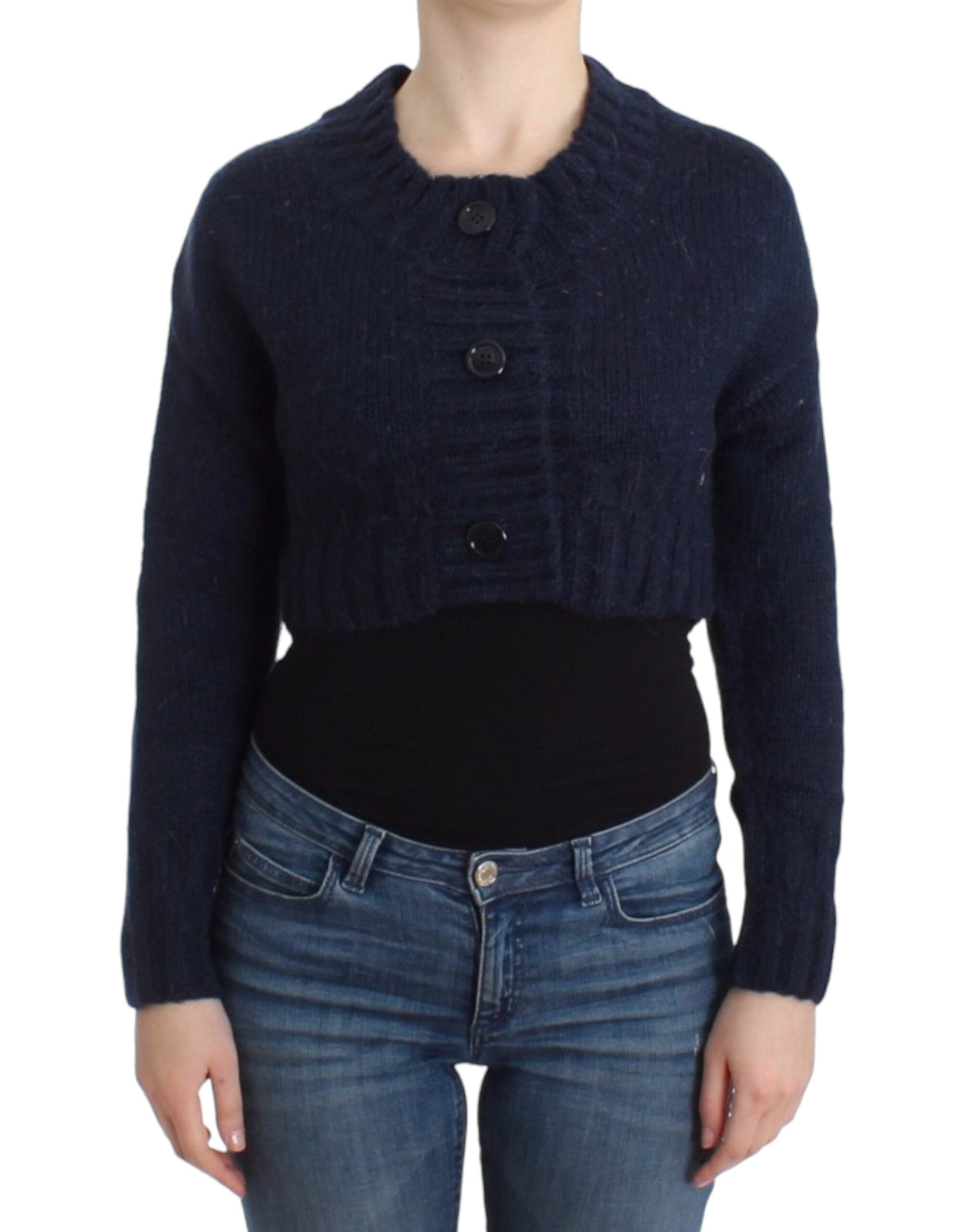 Cardigan scurt elegant John Galliano albastru