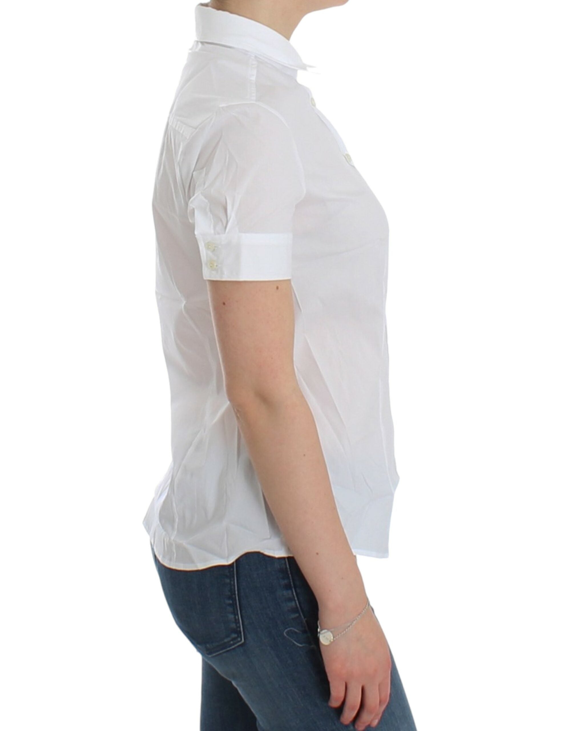 White Cotton Shirt Top
