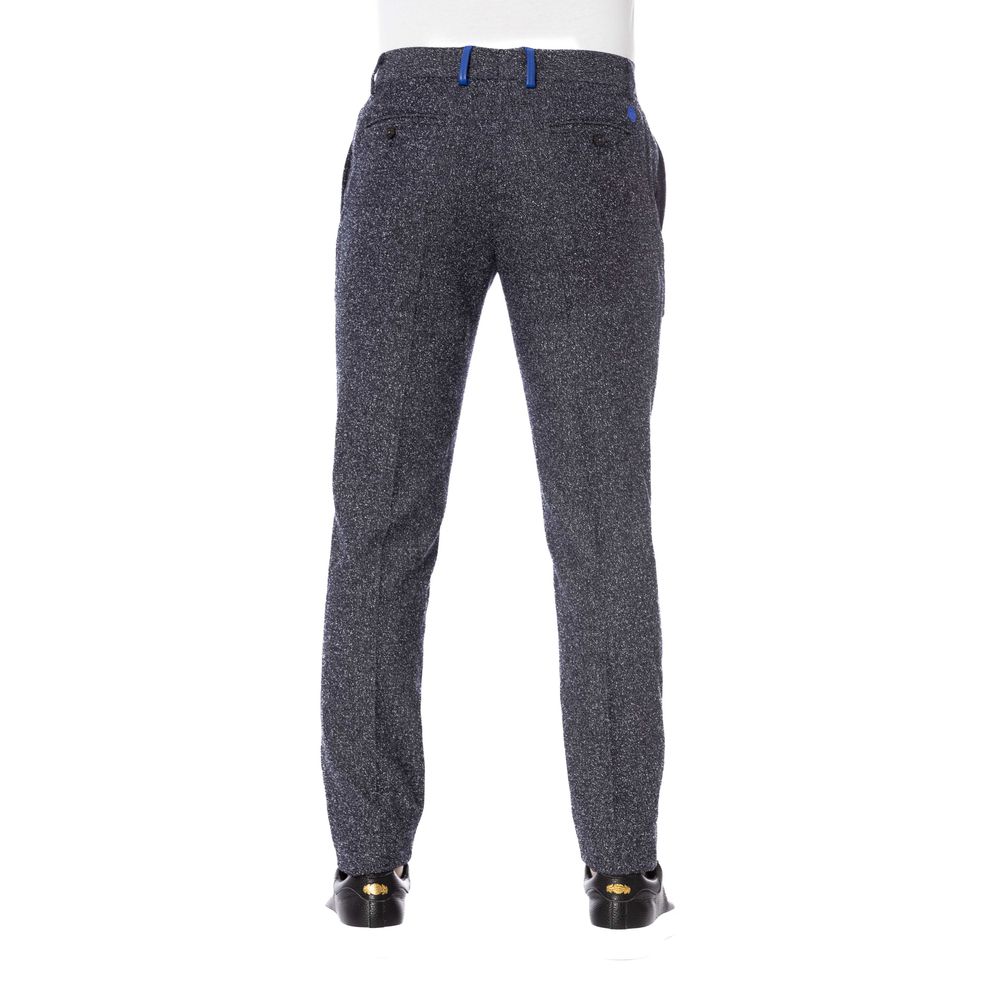 Pantaloni negri din bumbac Trussardi pentru bărbați
