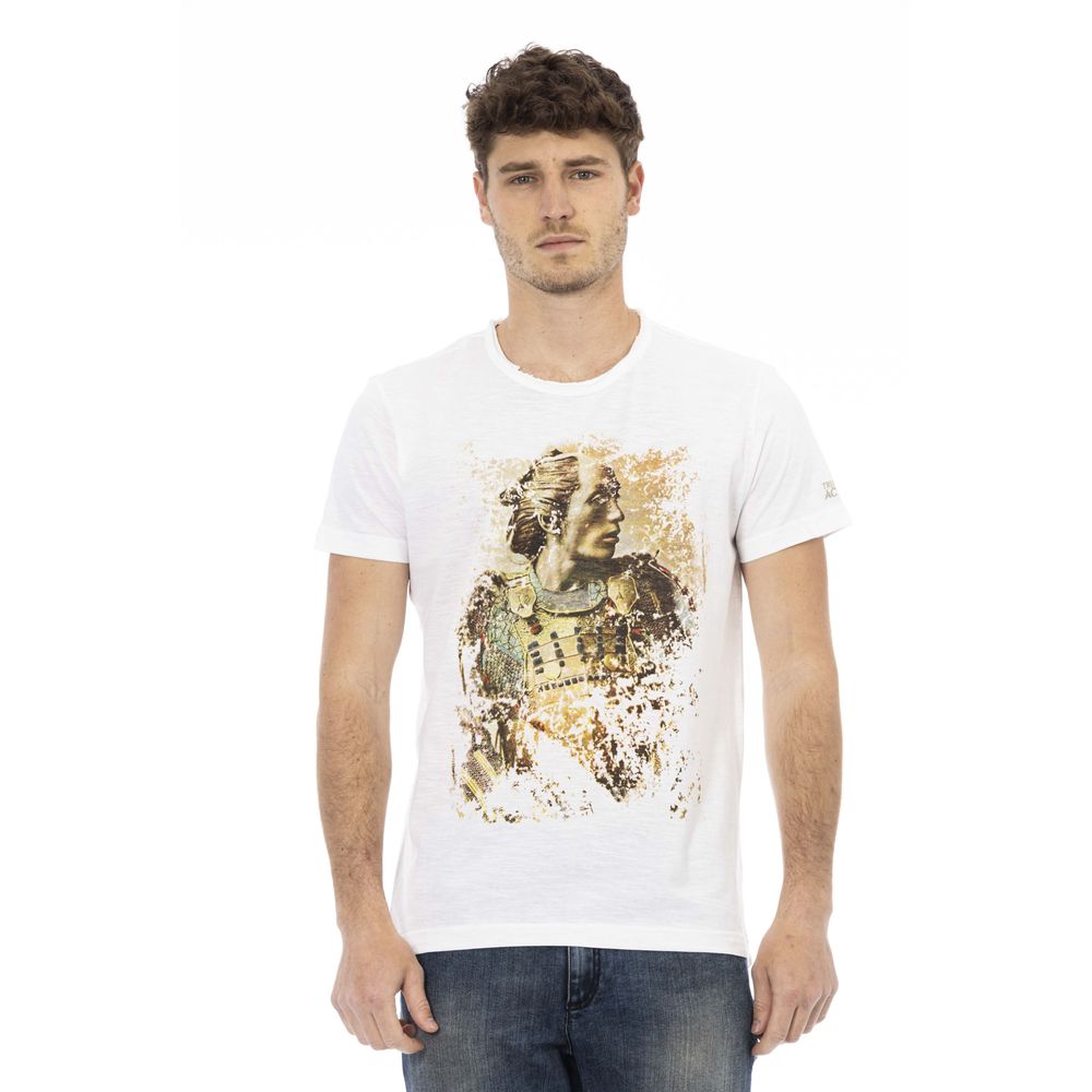 White Cotton Men's T-Shirt