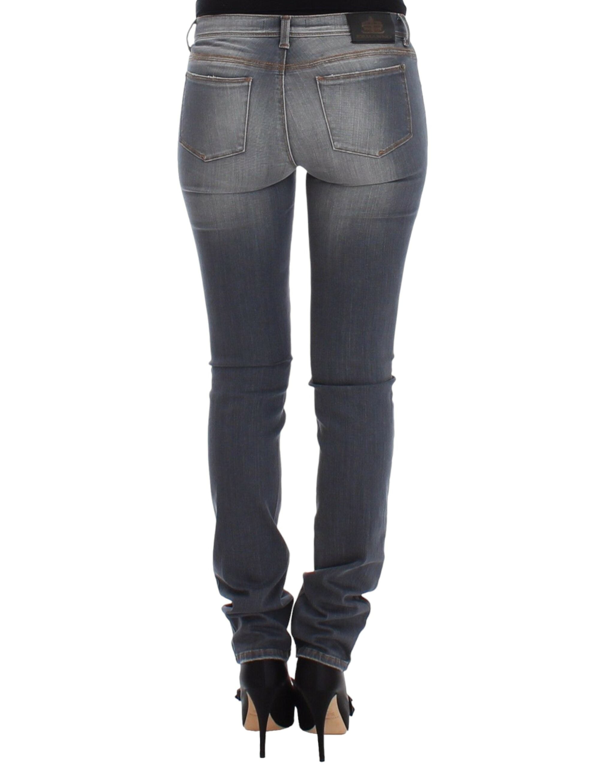 Blugi skinny slim-fit Ermanno Scervino Chic Gri