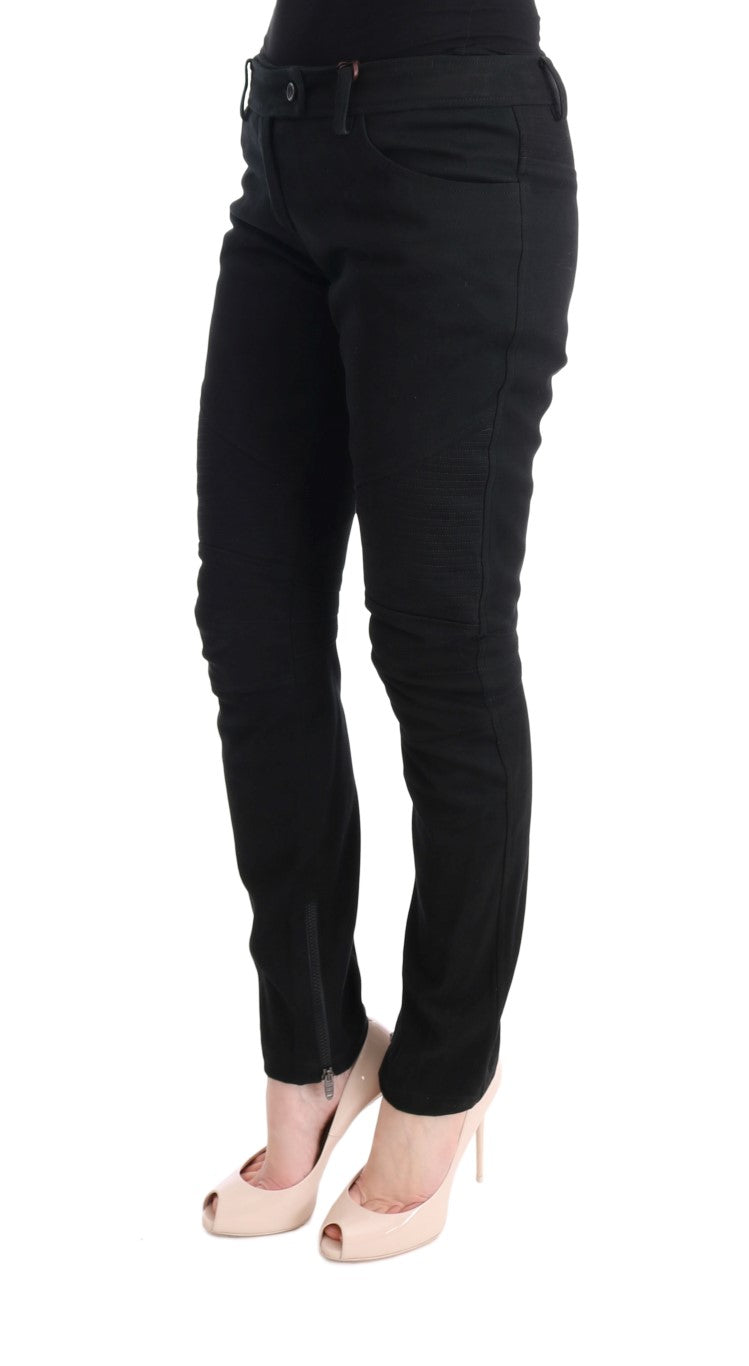 Pantaloni Ermanno Scervino Chic negri slim fit