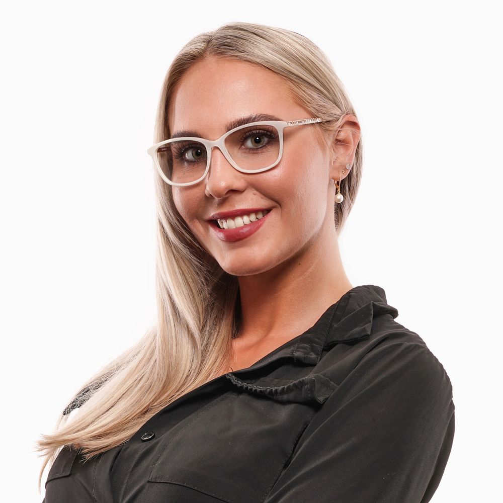 White Metal & Plastic Glasses (Frames)