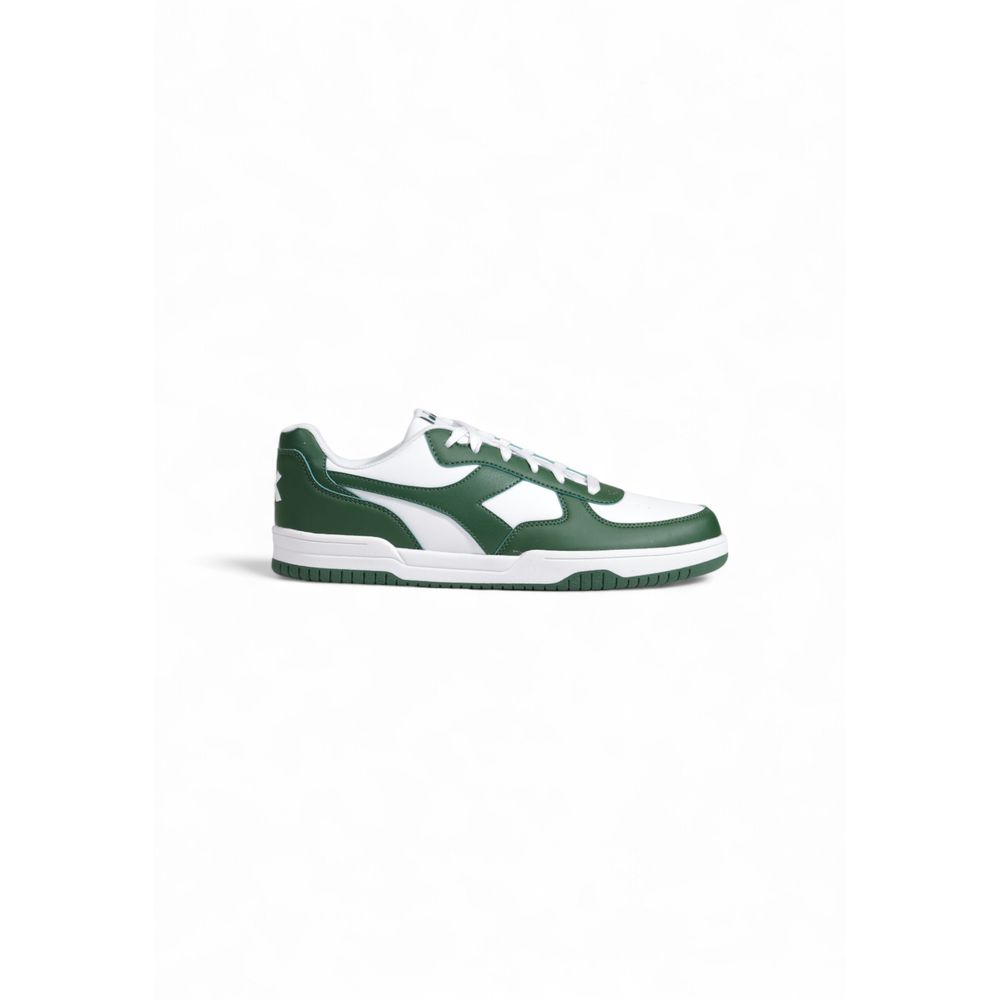 Bicolor Artificial Leather Low Top Sneakers