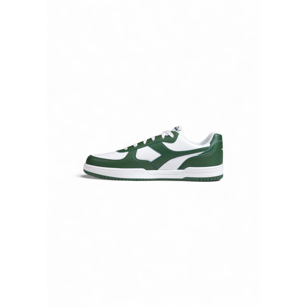 Bicolor Artificial Leather Low Top Sneakers