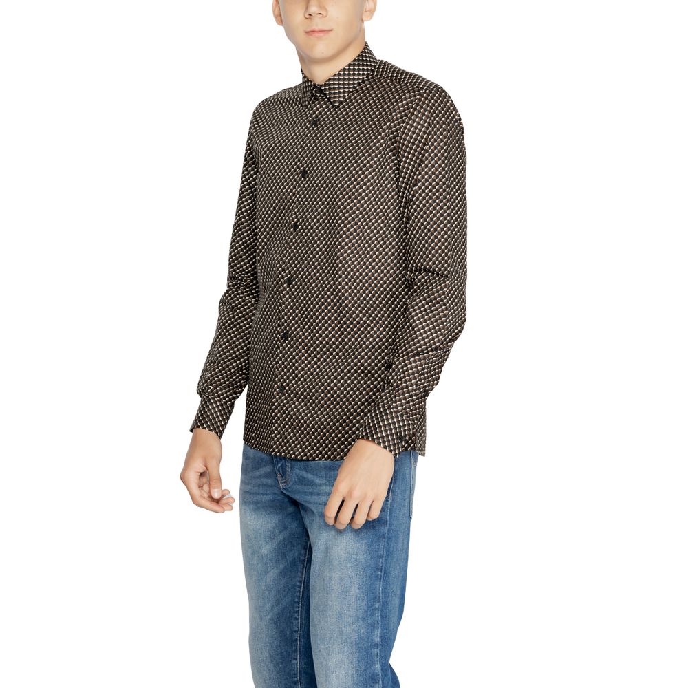 Antony Morato Braunes Baumwollhemd