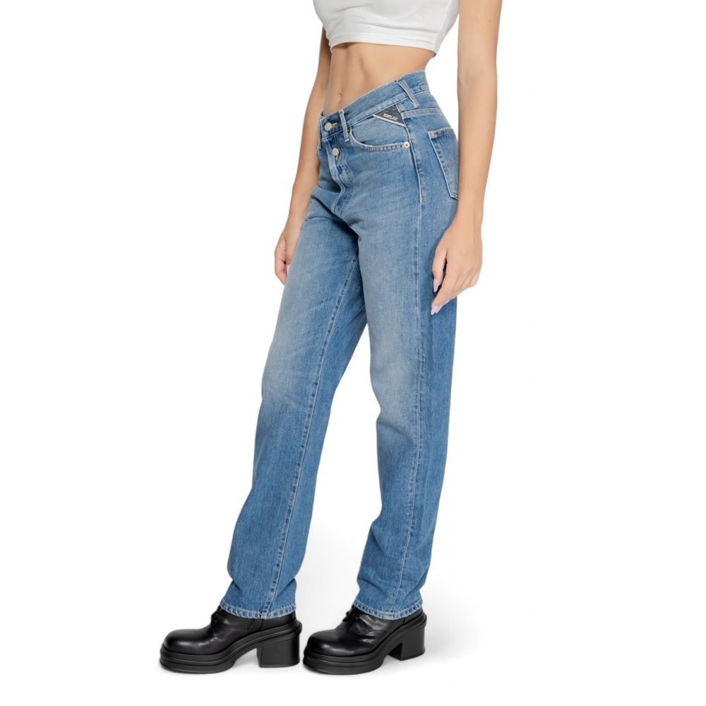 Blue Cotton Mom Jeans