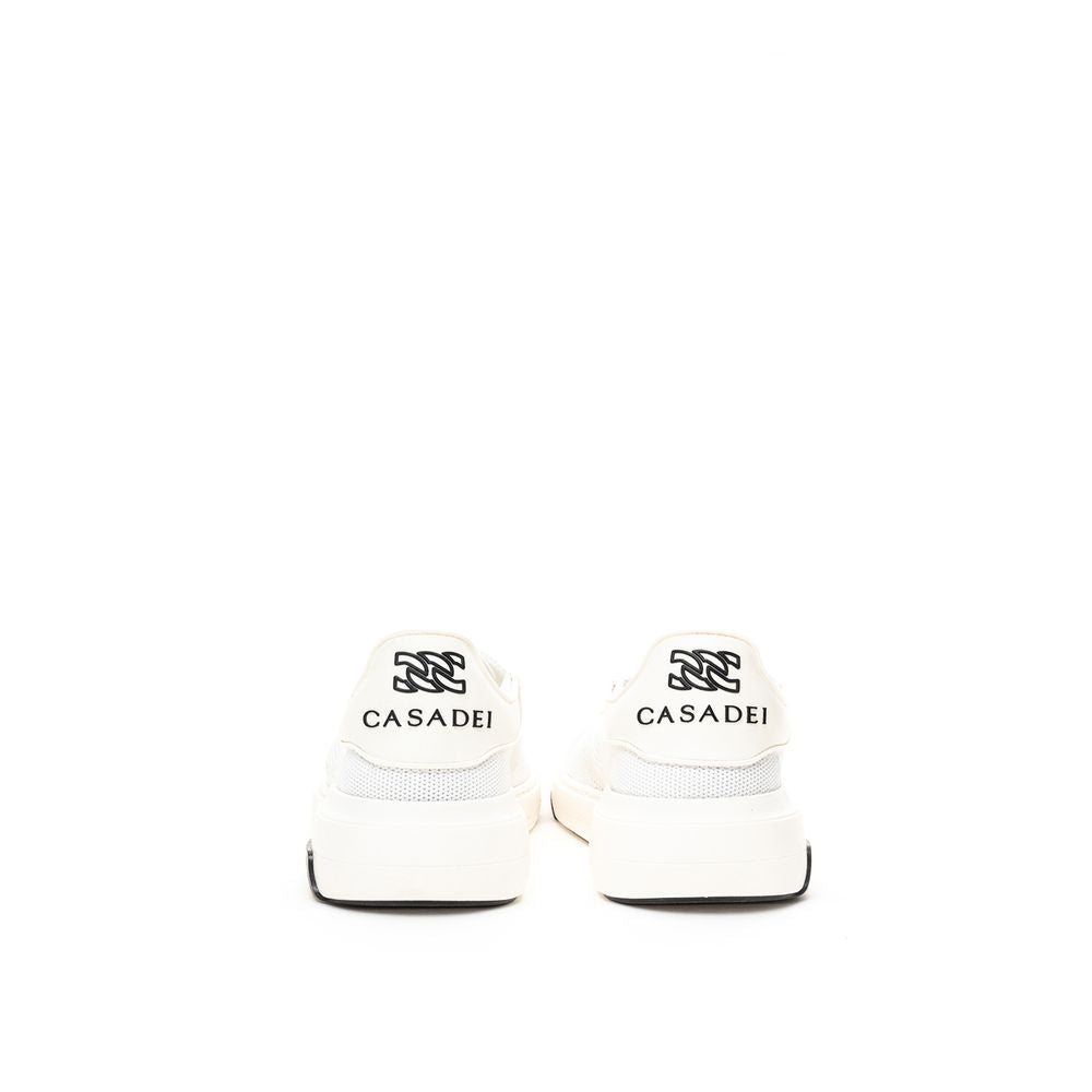 White Leather Athletic Sneakers
