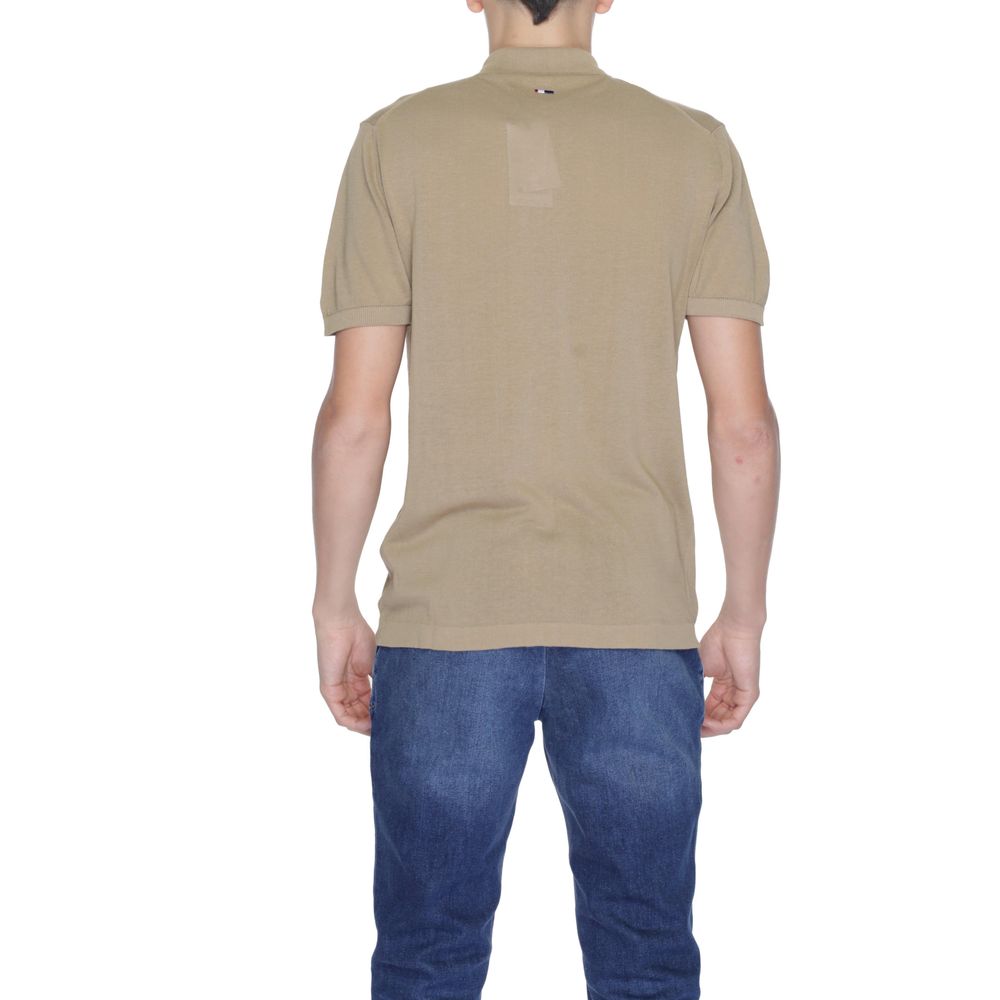 US POLO ASSN. Beiges Baumwoll-T-Shirt