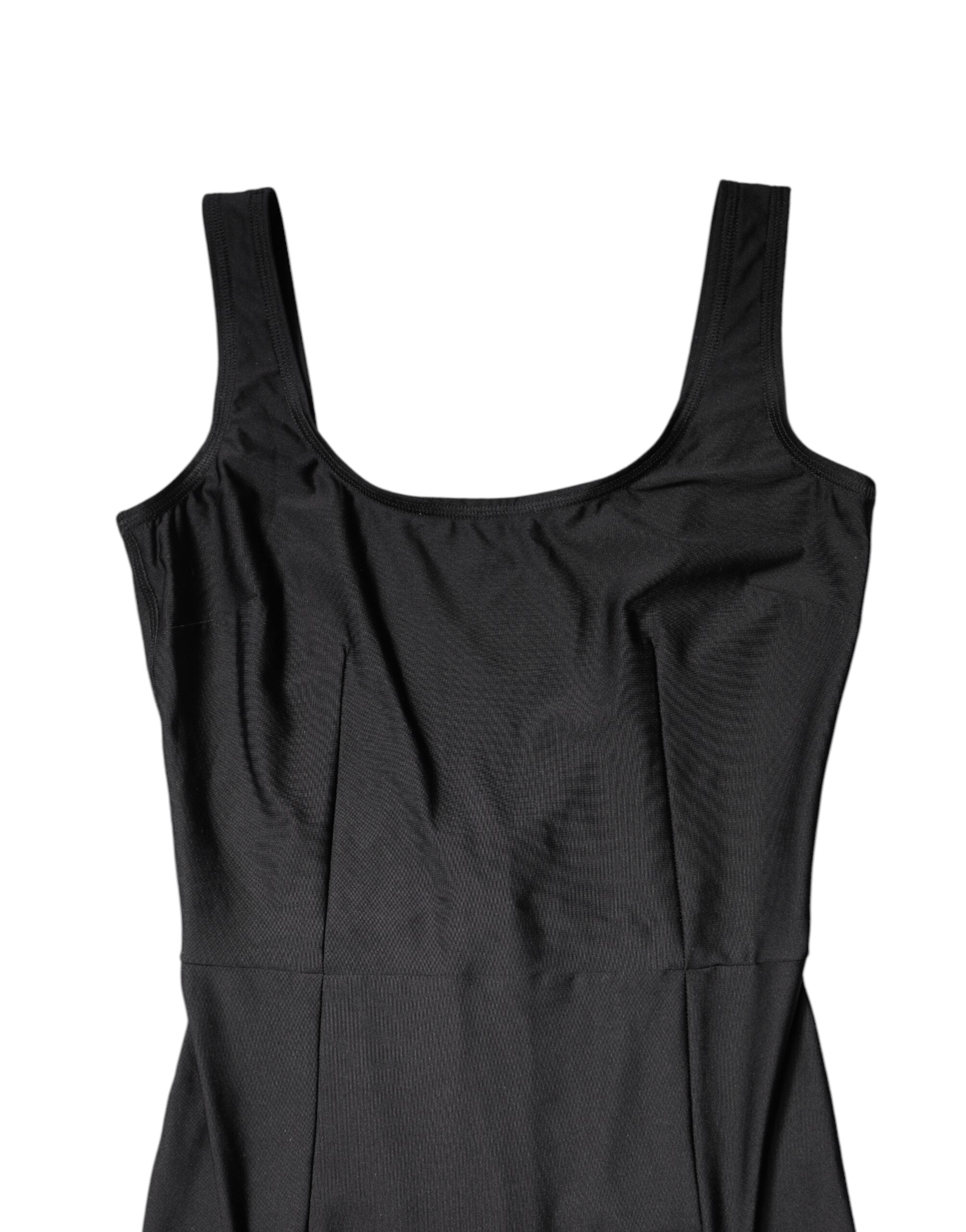 Black Sleeveless Bodycon Women Jumpsuit Dress