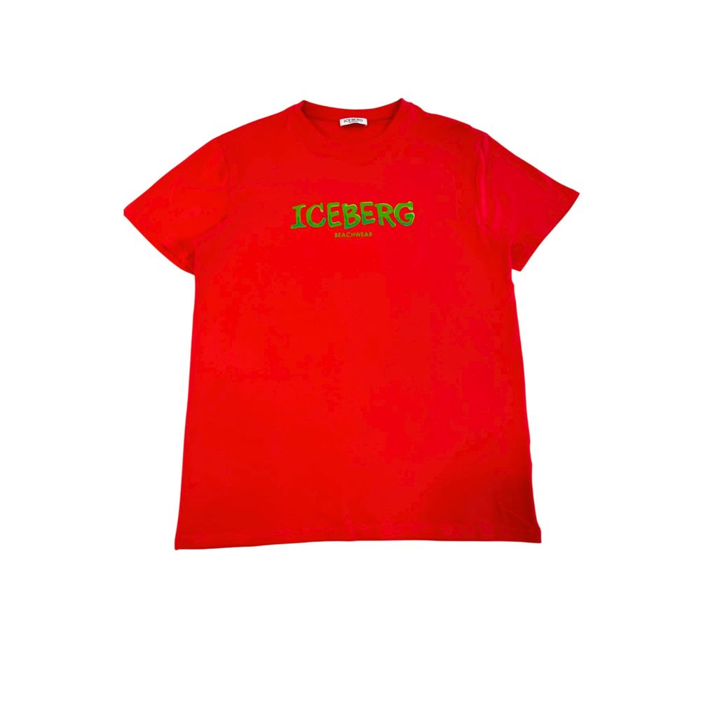Red Cotton Men T-Shirt