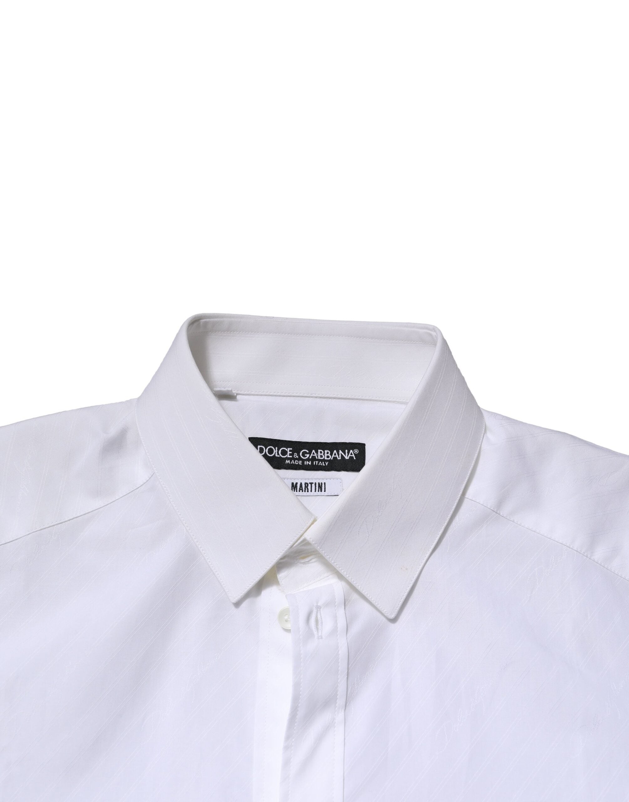White MARTINI Long Sleeves Dress Formal Shirt