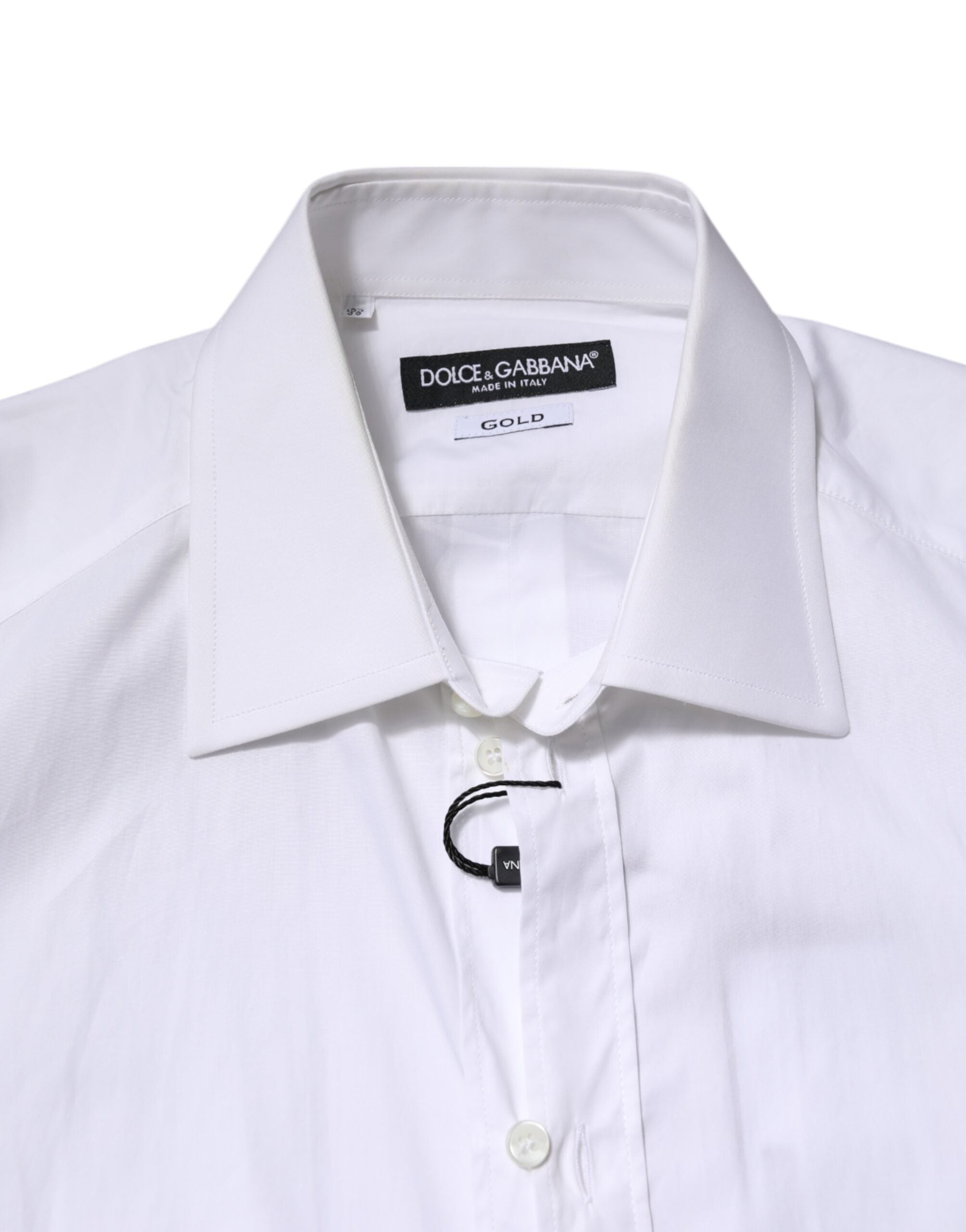White GOLD Long Sleeves Dress Formal Shirt