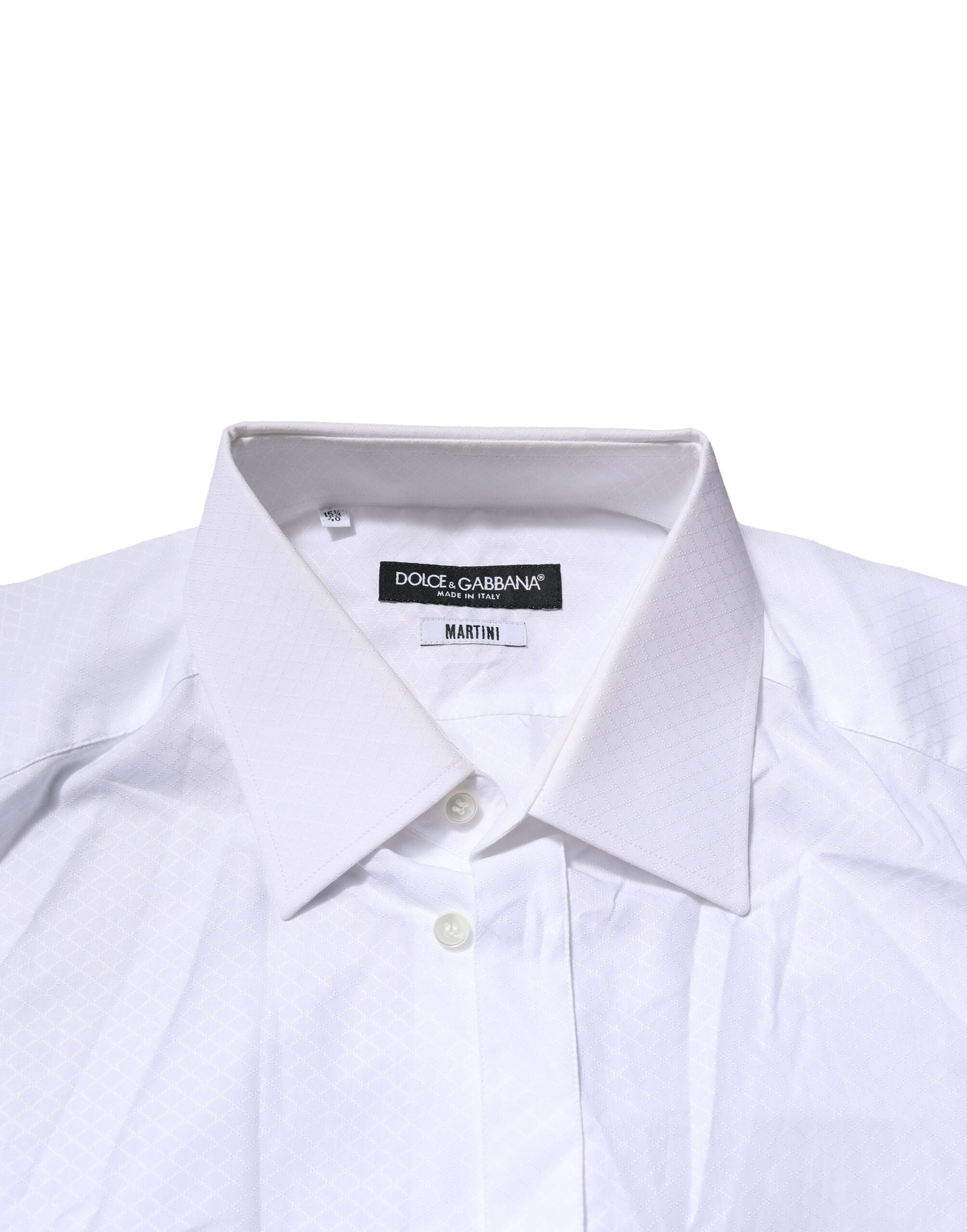 White MARTINI Long Sleeve Dress Formal Shirt