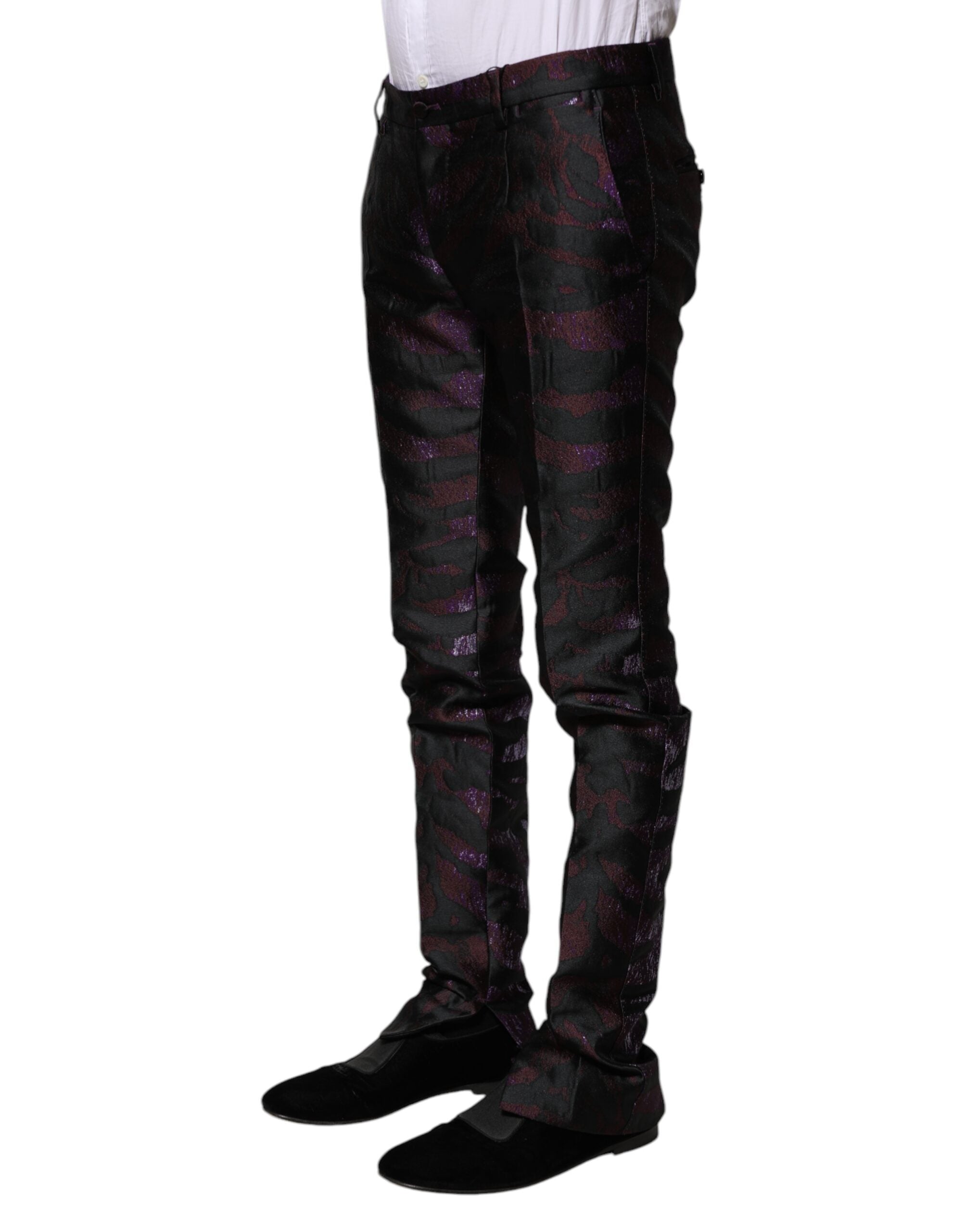 Multicolor Polyester Patterned Pants