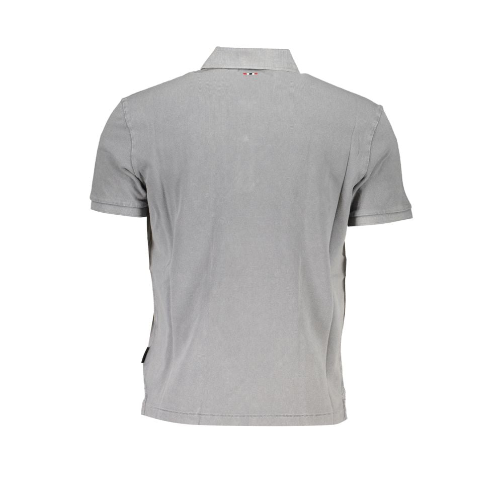 Brown Cotton Men Polo Shirt